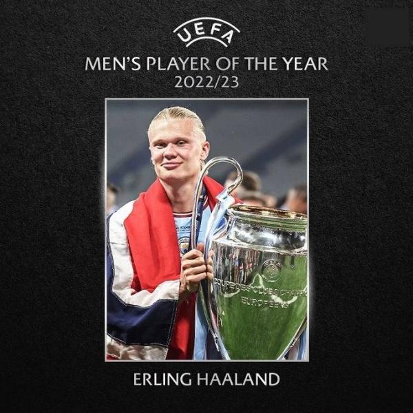 Холанд – лучший игрок Европы, он обошёл Месси, повторив достижение Роналду